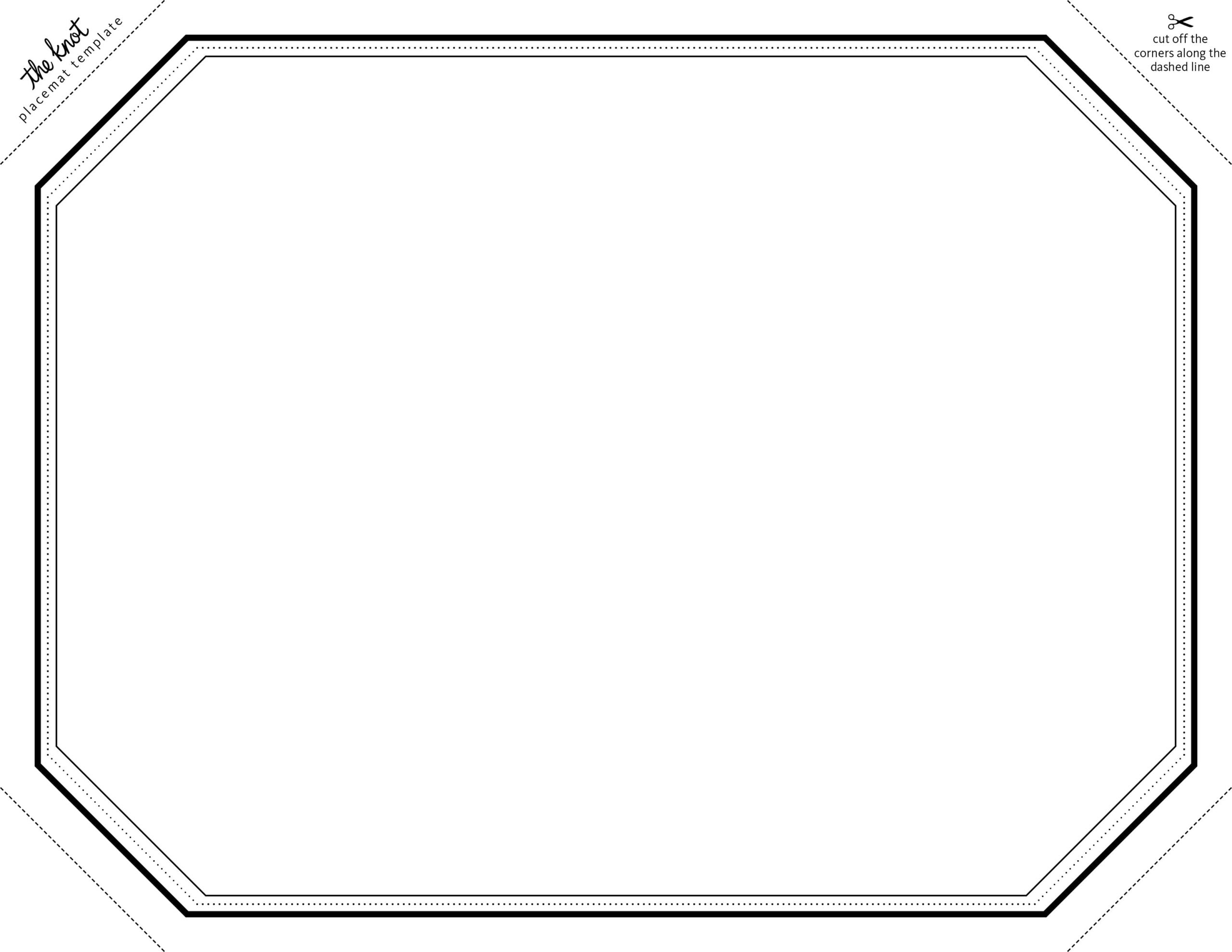 Free Printable Placemats Templates Printable Design Resources