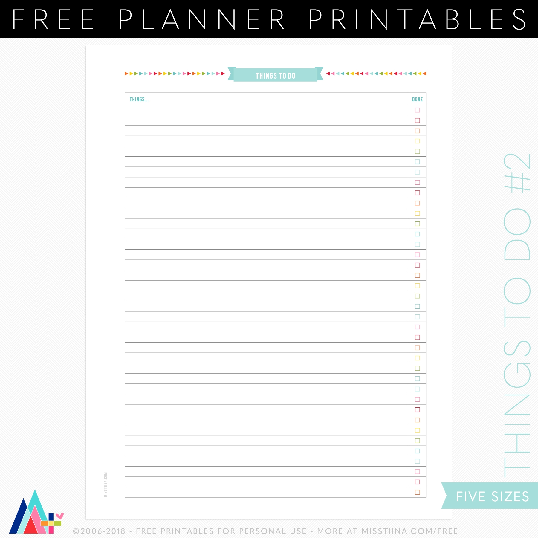 Planner Printables Free