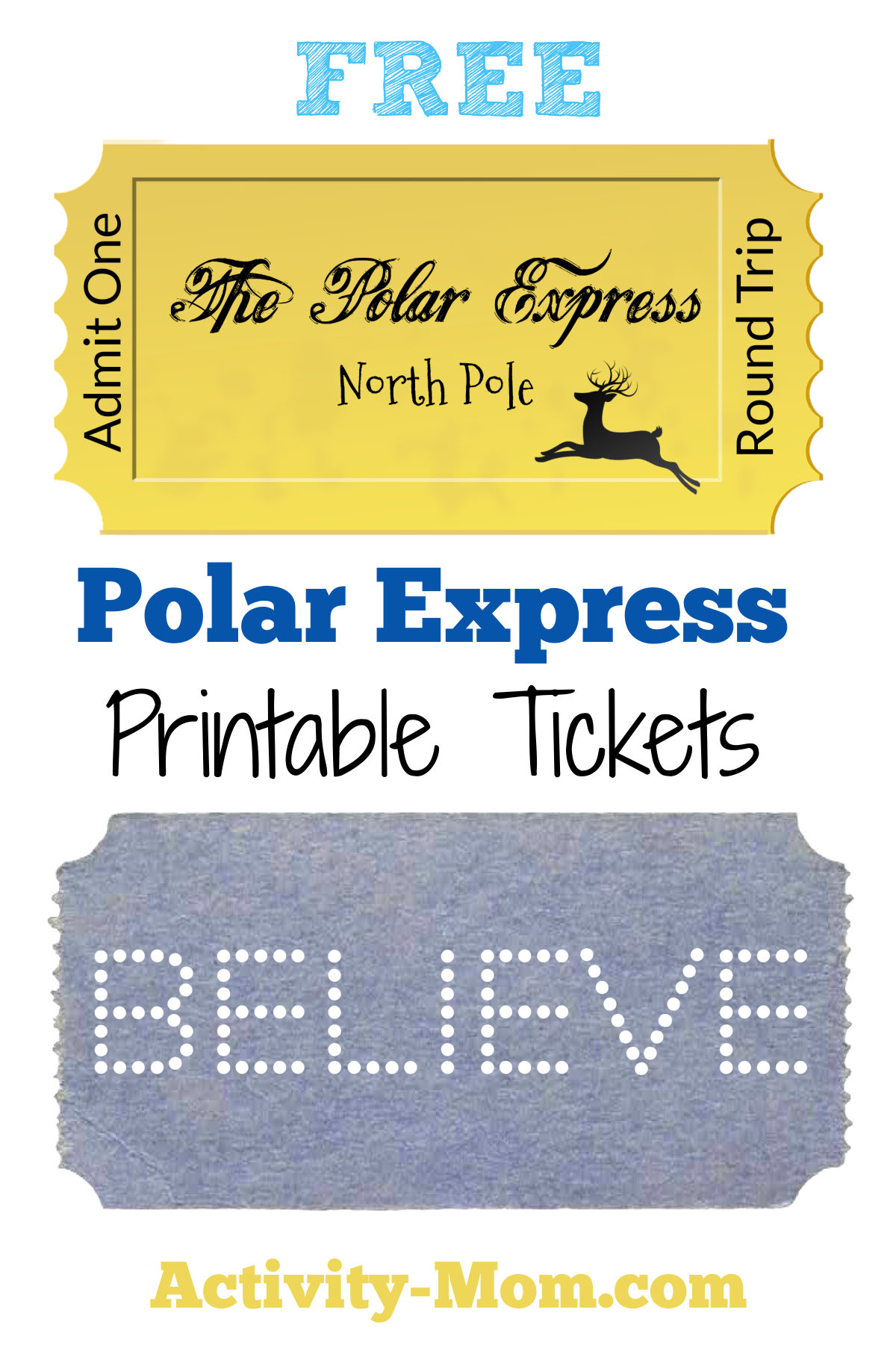 Free Printable Train Ticket