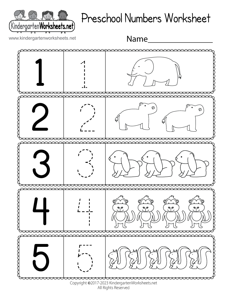 Free Printable Preschool Workbooks