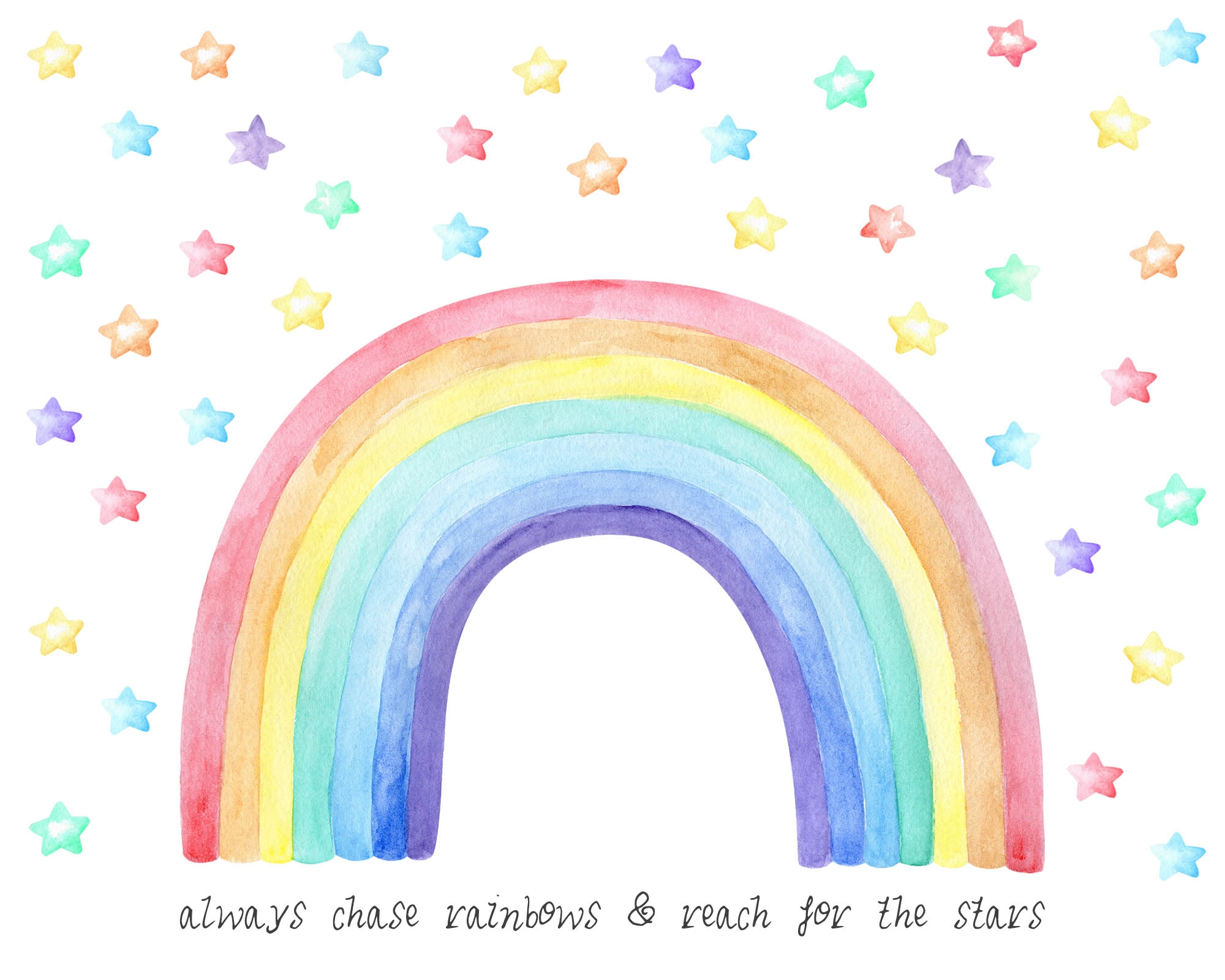 Free Printable Rainbow Wall Art The Cottage Market Worksheets Library