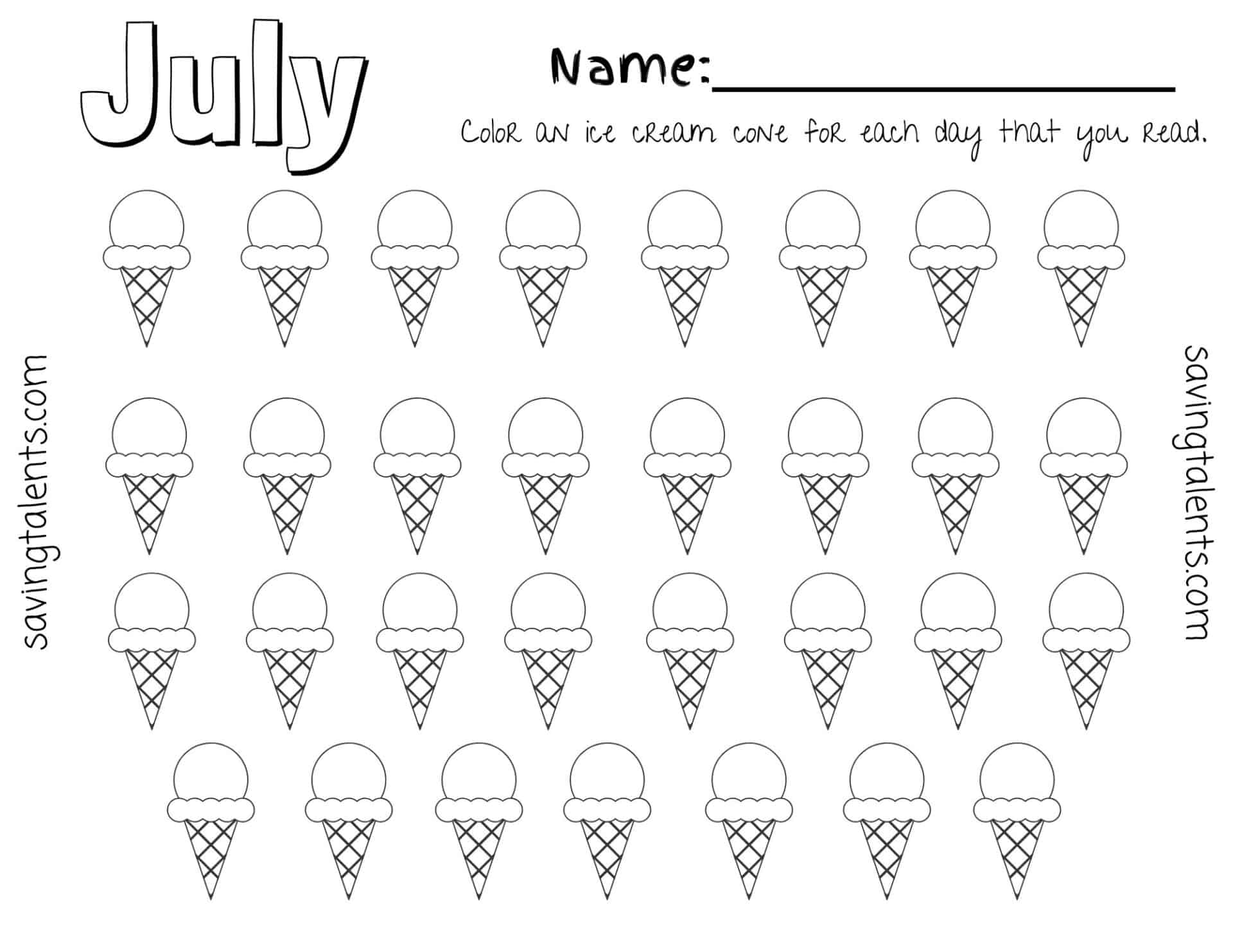 Free Printable Reading Charts For Kids Month By Month Saving 