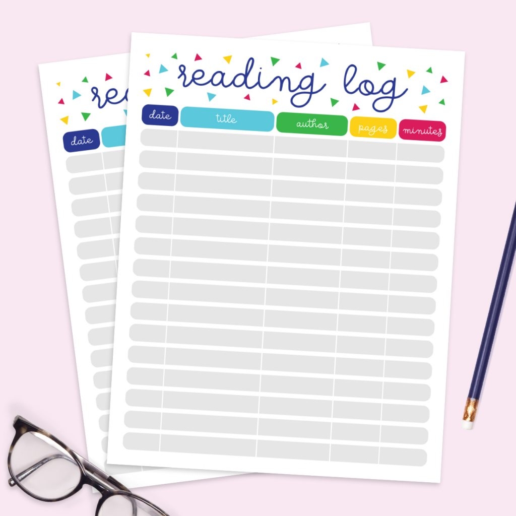 Free Printable Reading Log Pineapple Paper Co 