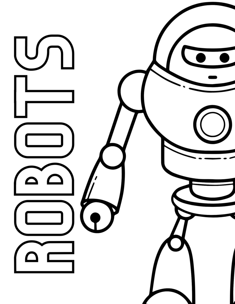 Free Printable Robot Coloring Pages Two Kids And A Coupon