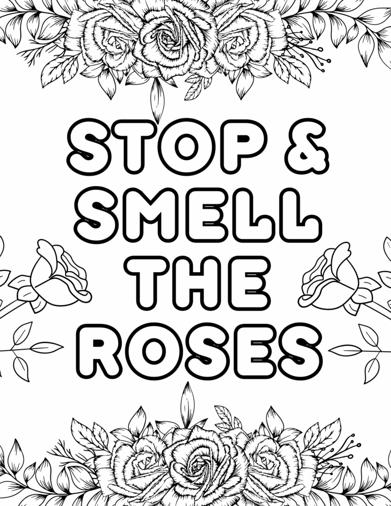 Free Printable Rose Coloring Pages Two Kids And A Coupon