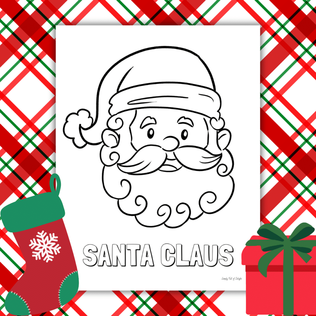 Free Printable Santa Coloring Pages For Christmas Simply Full Of 