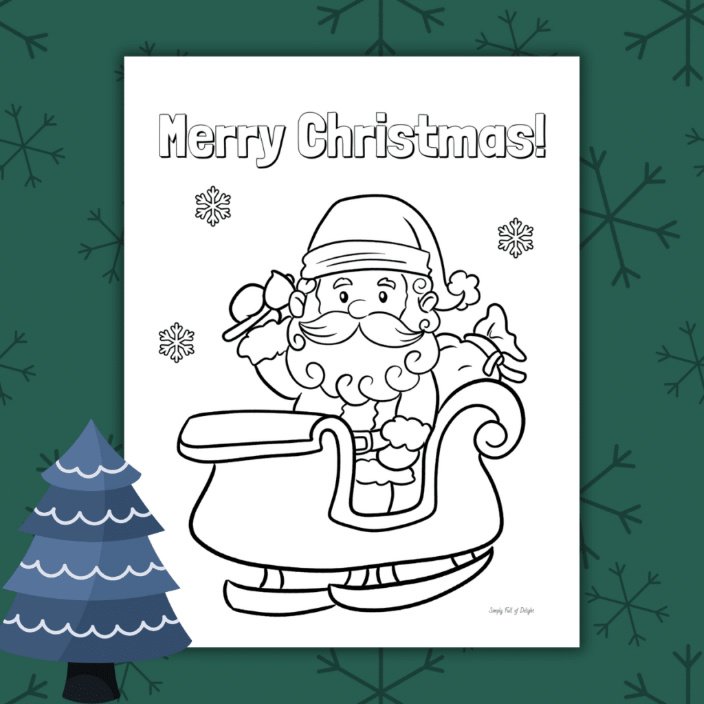 Free Santa Coloring Printables