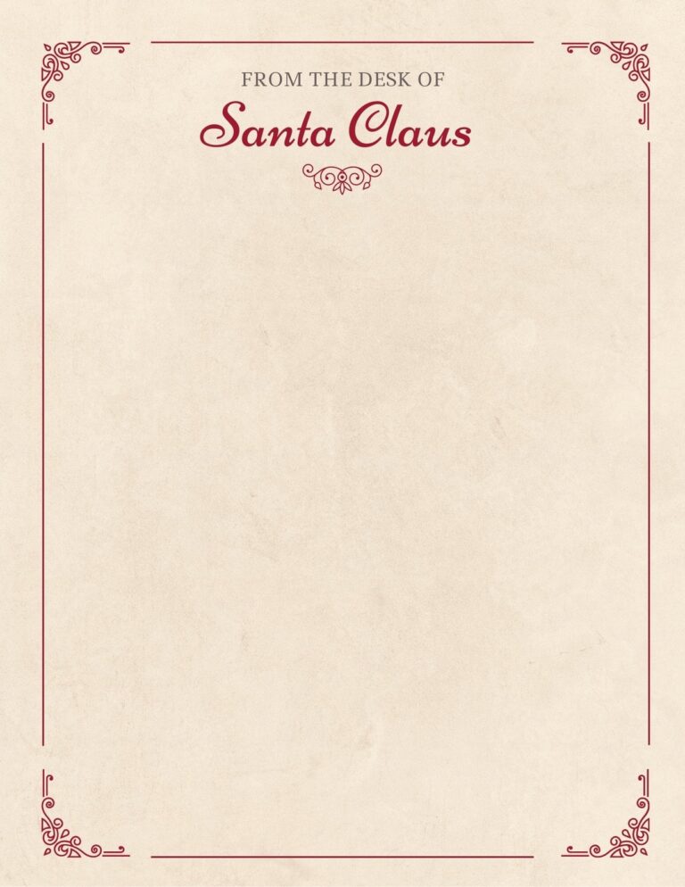 Free Printable Santa Letter Templates You Can Customize Canva