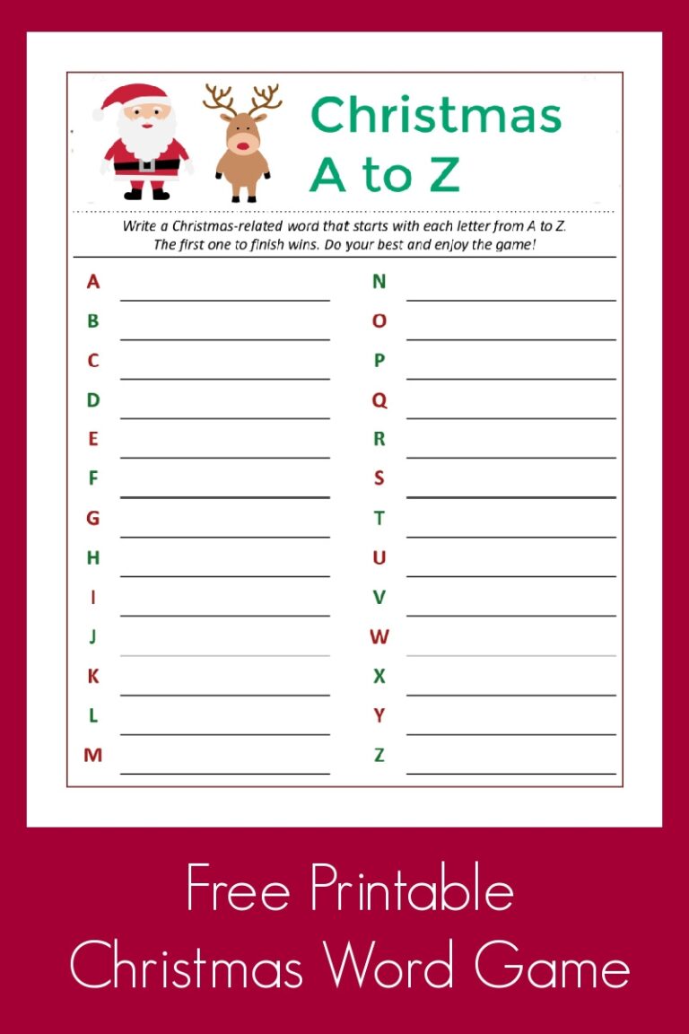 Free Printable Santas Christmas Word Game Mama Likes This Worksheets Library