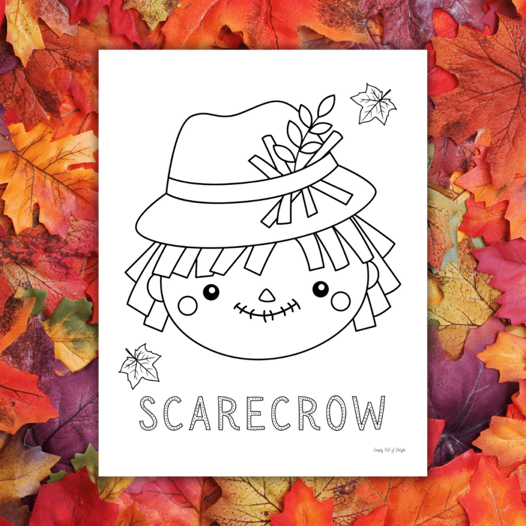 Free Printable Scarecrow Coloring Pages For Kids Simply Full Of 