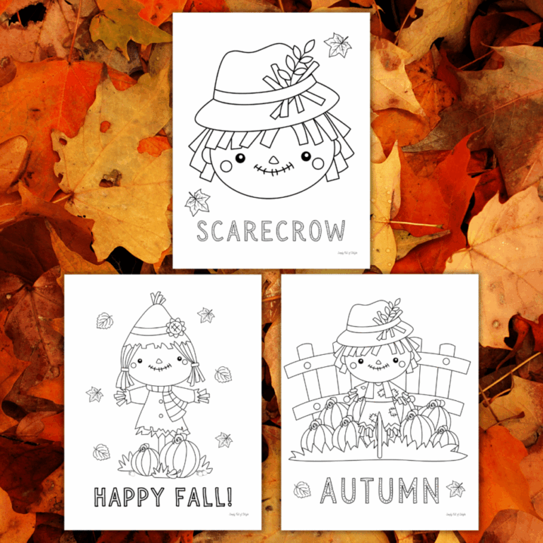 Free Printable Scarecrow Coloring Pages For Kids Simply Full Of 