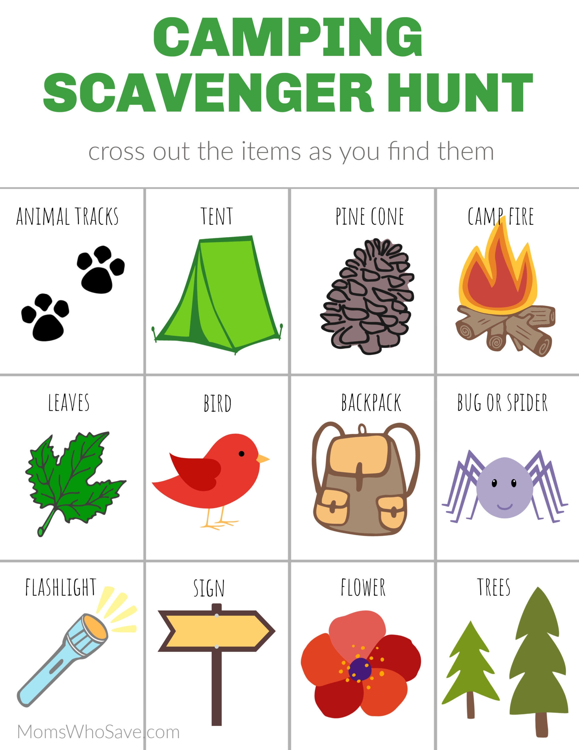 Free Printable Scavenger Hunt Camping Download Free Printable Scavenger Hunt Camping Png Images Free Worksheets On Clipart Library