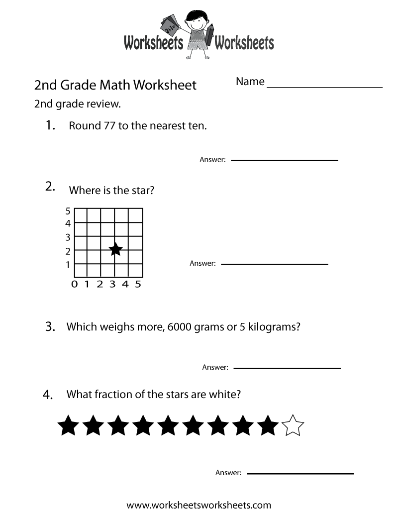 Free Printable Worksheets For Second Graders