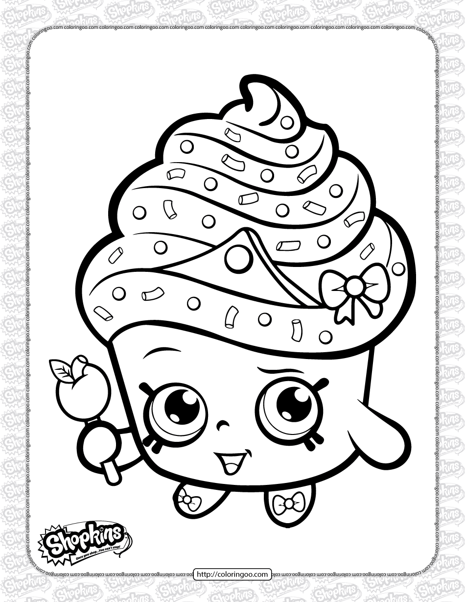 Free Cupcake Coloring Pages Printable