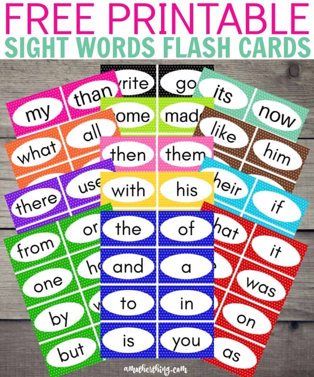 Sight Word Free Printables