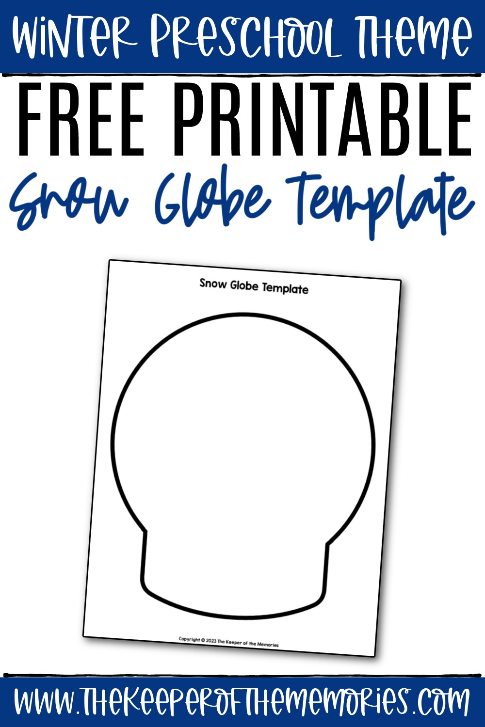 Free Printable Snow Globe Template