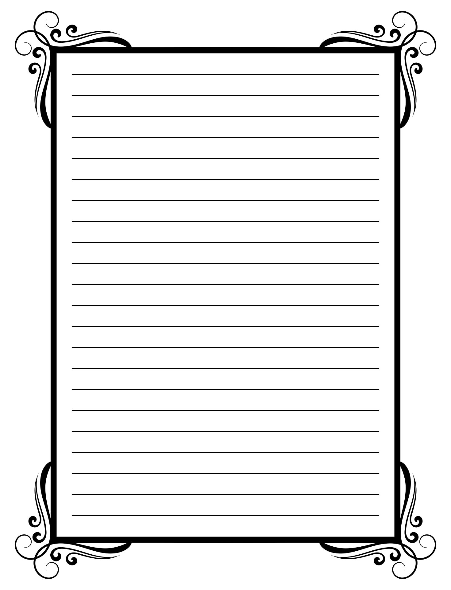 Free Printable Stationery And Lined Letter Writing Paper DIY 