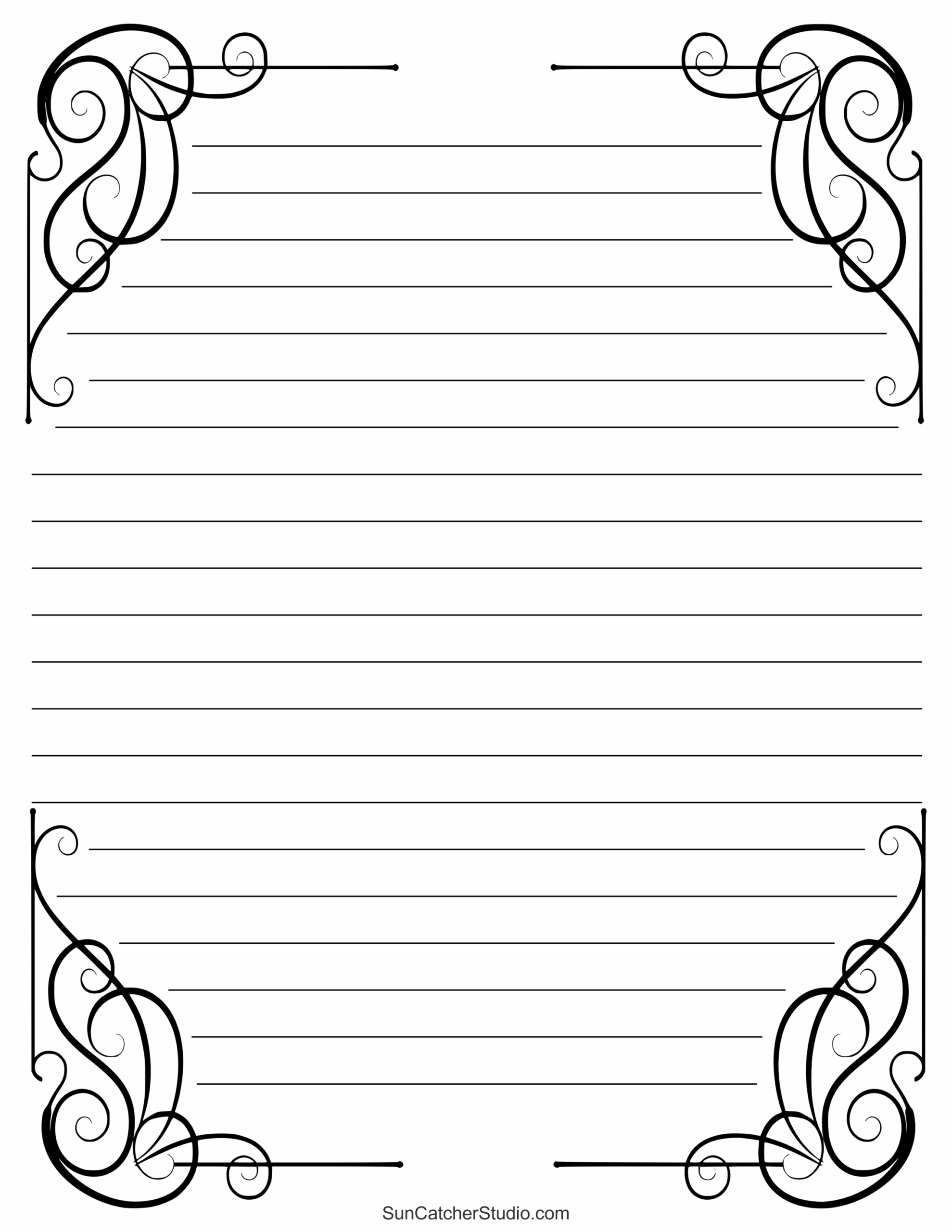 Free Printable Stationery And Lined Letter Writing Paper Free 