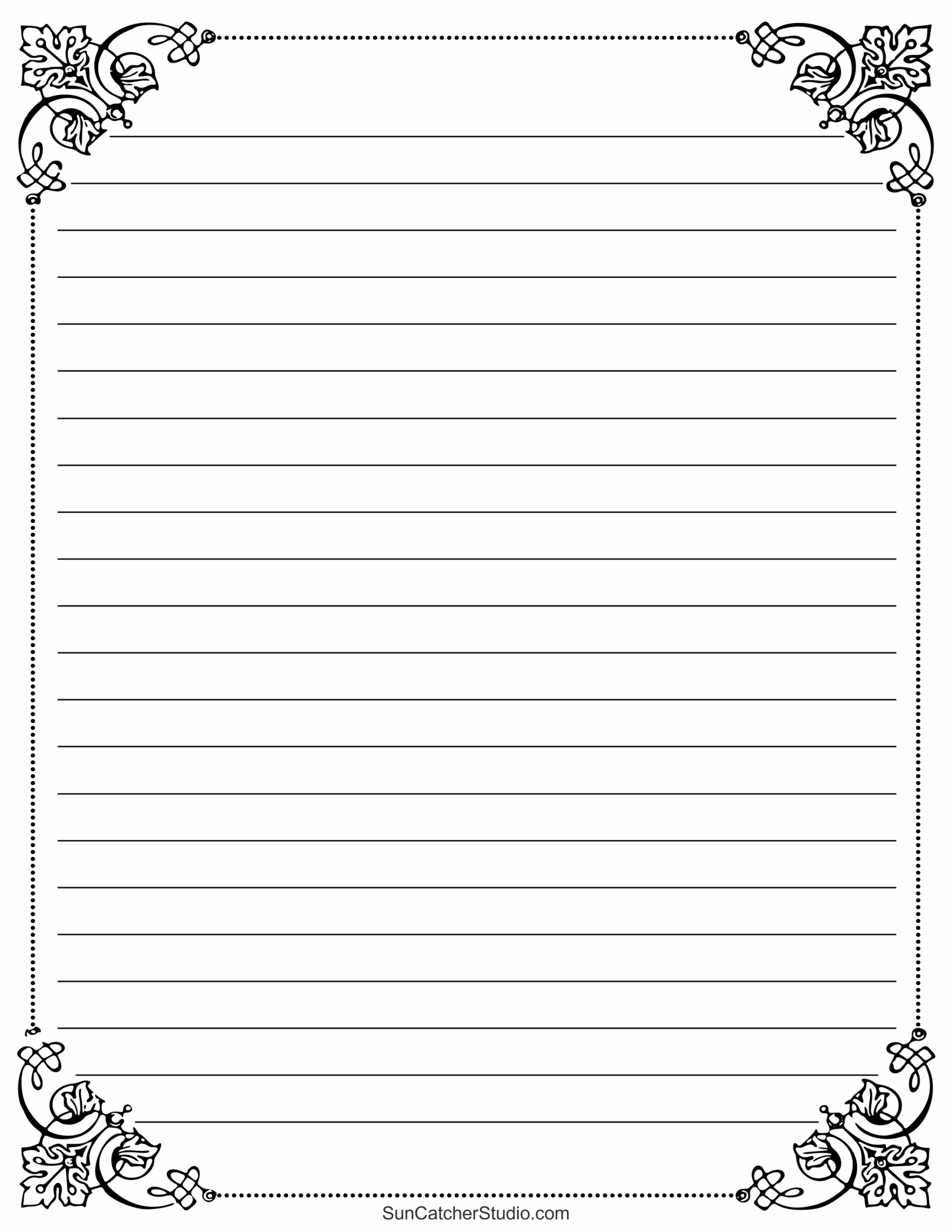 Free Printable Stationery And Lined Letter Writing Paper Free Printables Monograms Design Tools Patterns U0026 DIY Projects