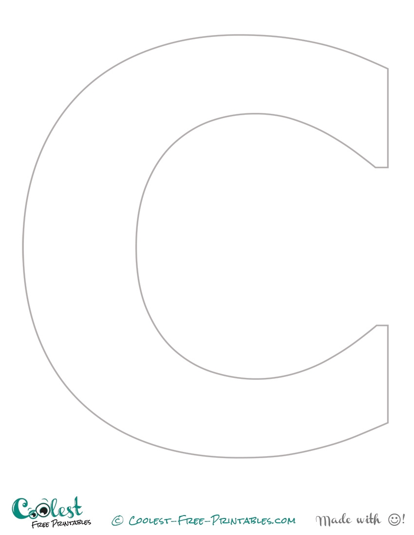 Free Printable Large Letters