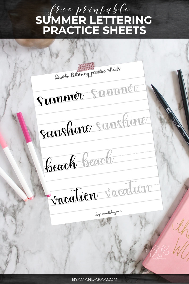 Lettering Worksheets Free Printable