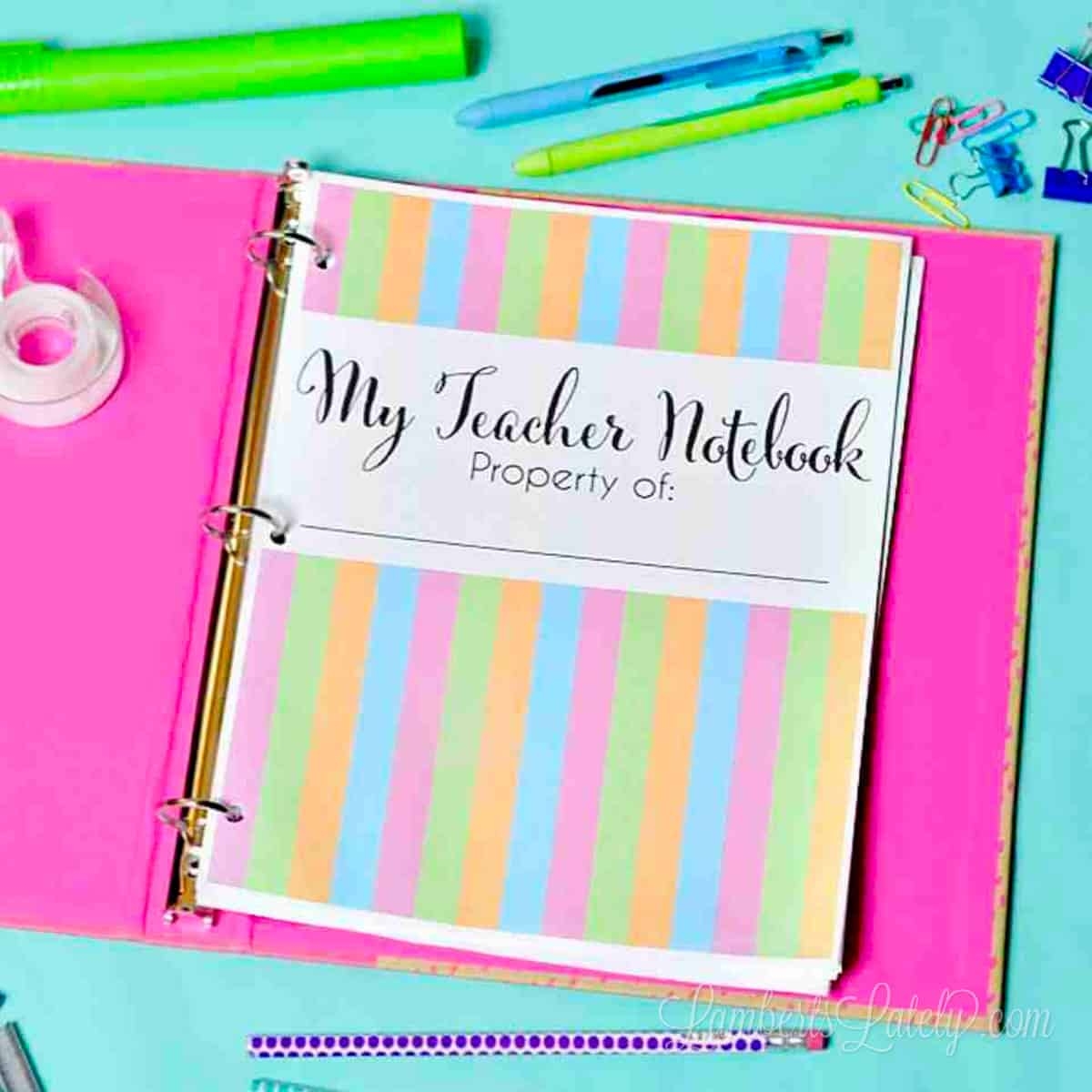 Free Printable Teacher Planner Template 2024 2025 Lamberts Lately