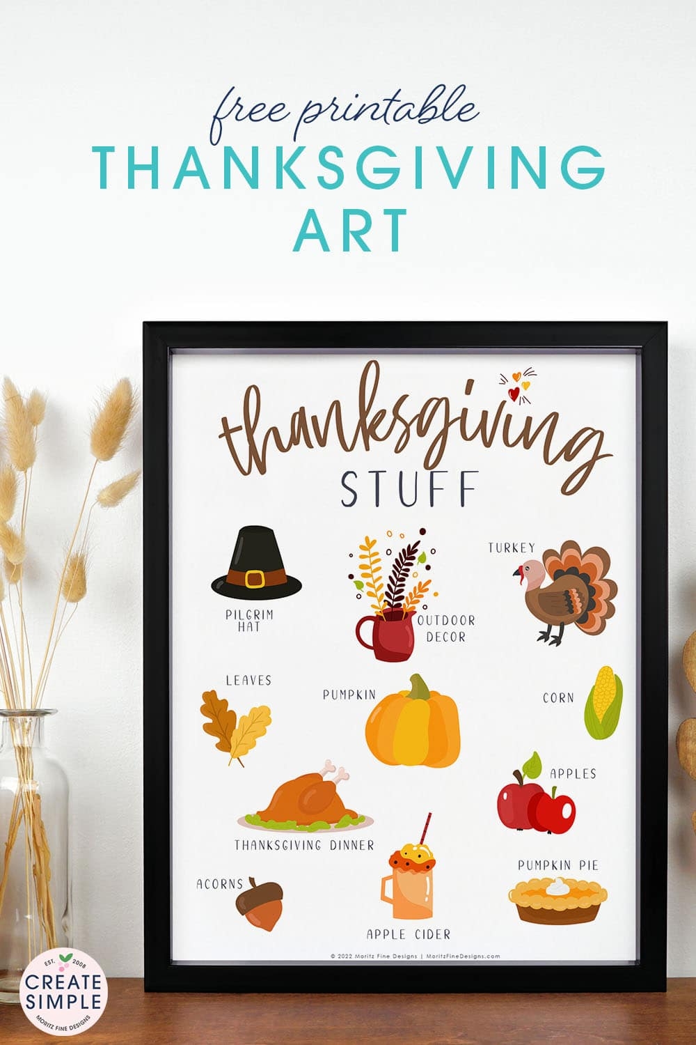 Free Printable Thanksgiving Art 