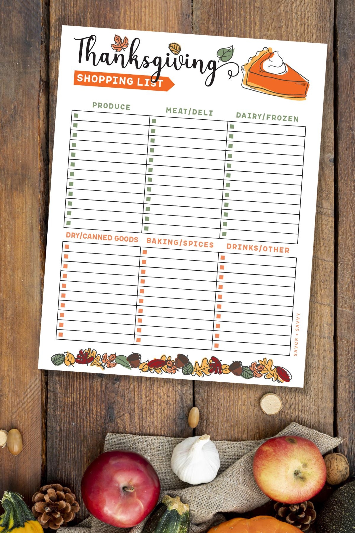 Free Printable Thanksgiving Planner 10 Pages Savor Savvy
