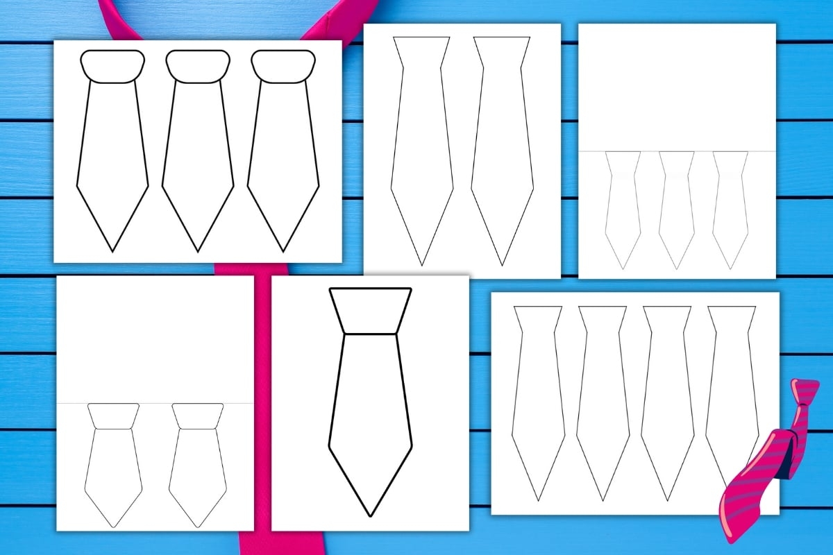Free Printable Tie Template For Crafts