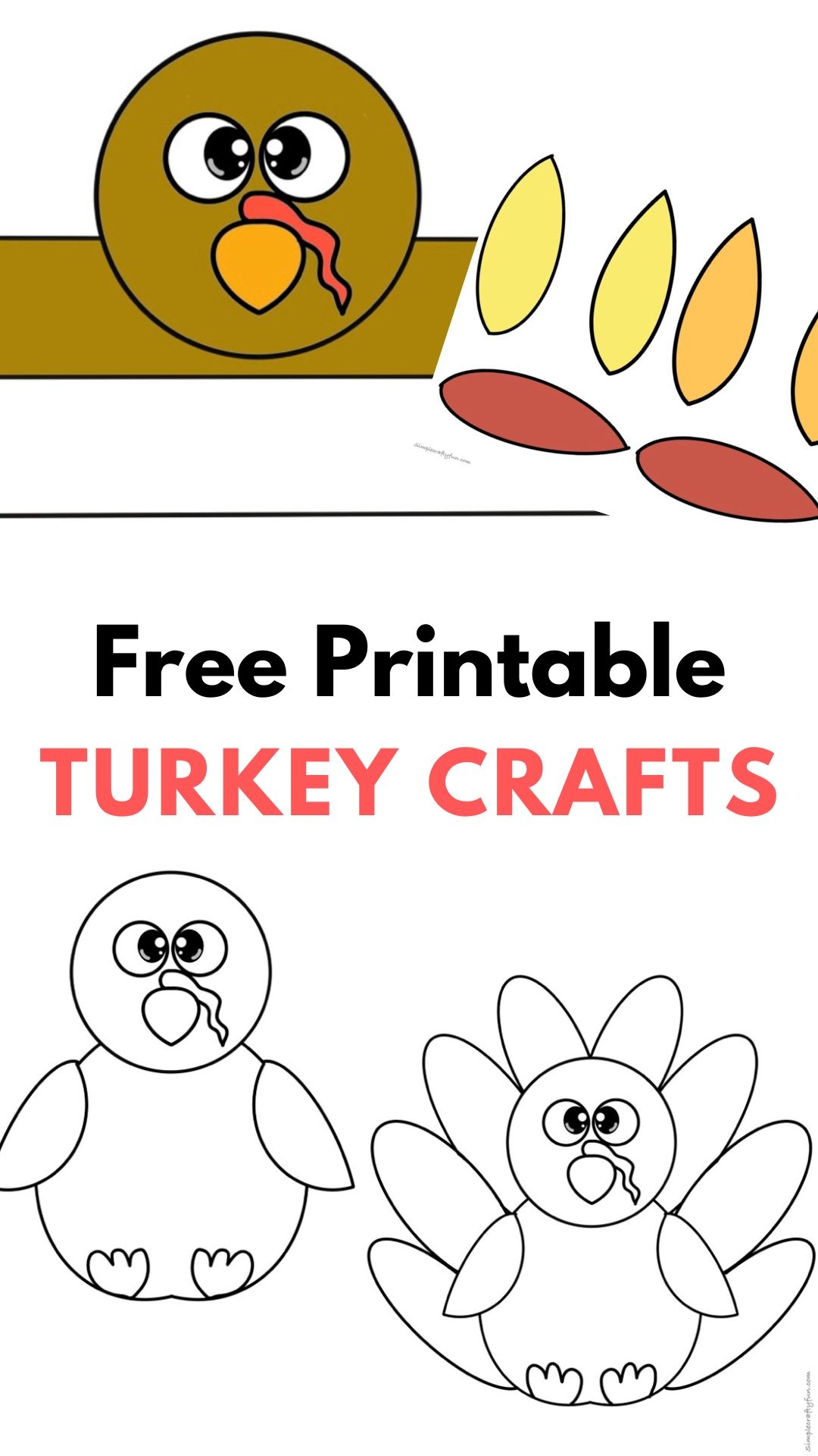 Free Printable Turkey Craft For Thanksgiving 