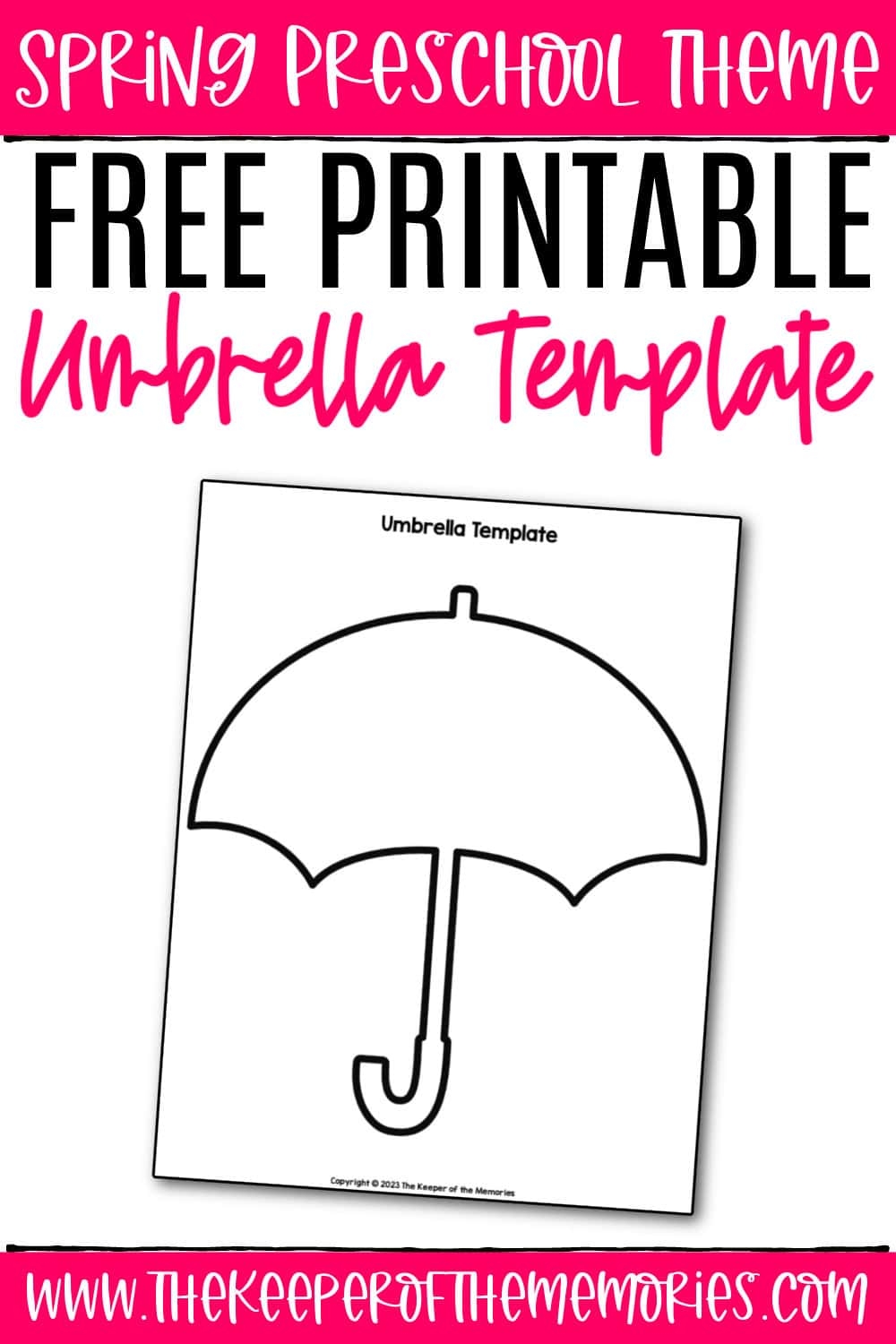Umbrella Template Free Printable