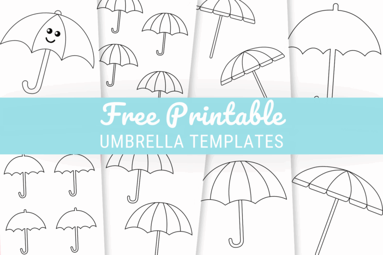 Free Printable Umbrella Templates