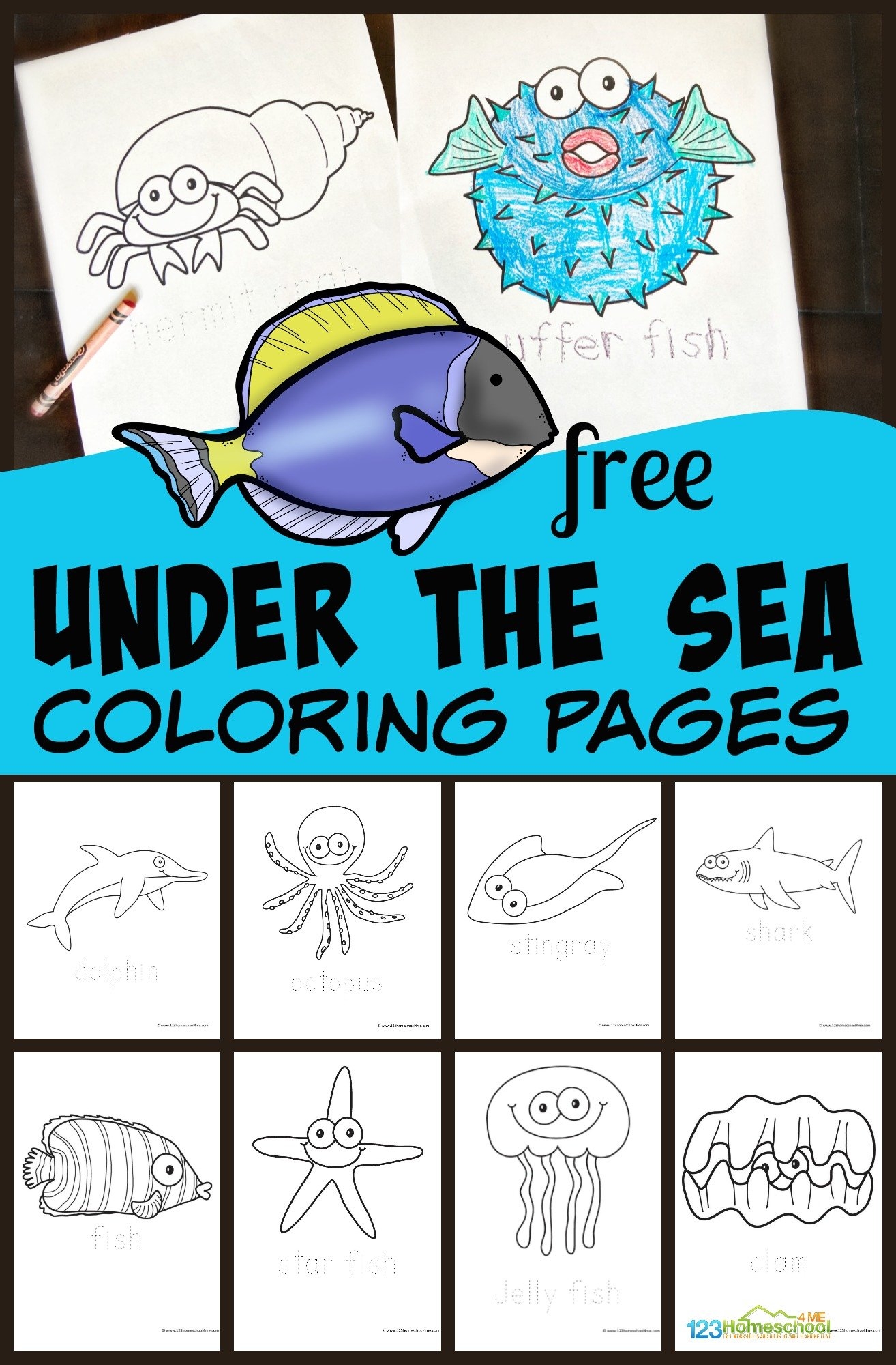 Ocean Coloring Pages Printable Free