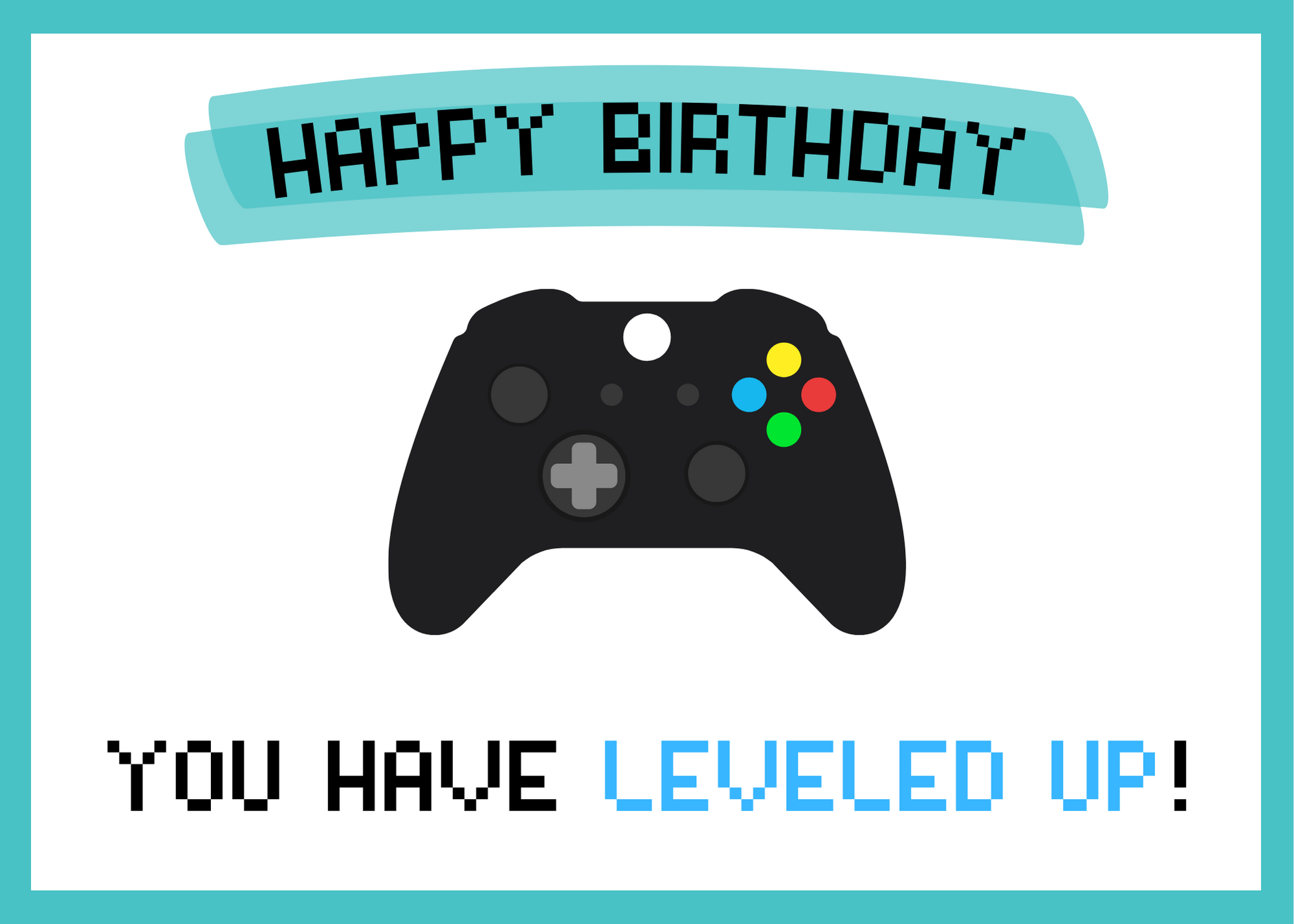 Free Printable Video Game Birthday Cards Mud Paper Scissors