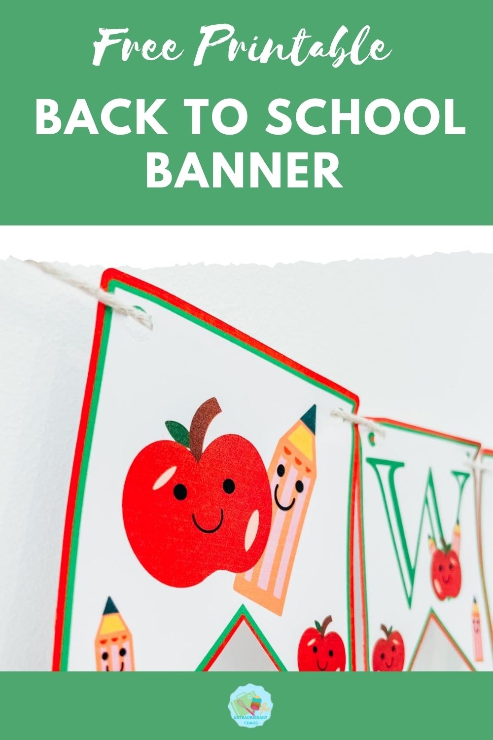 Free Printable Welcome Back Teacher Banner Extraordinary Chaos