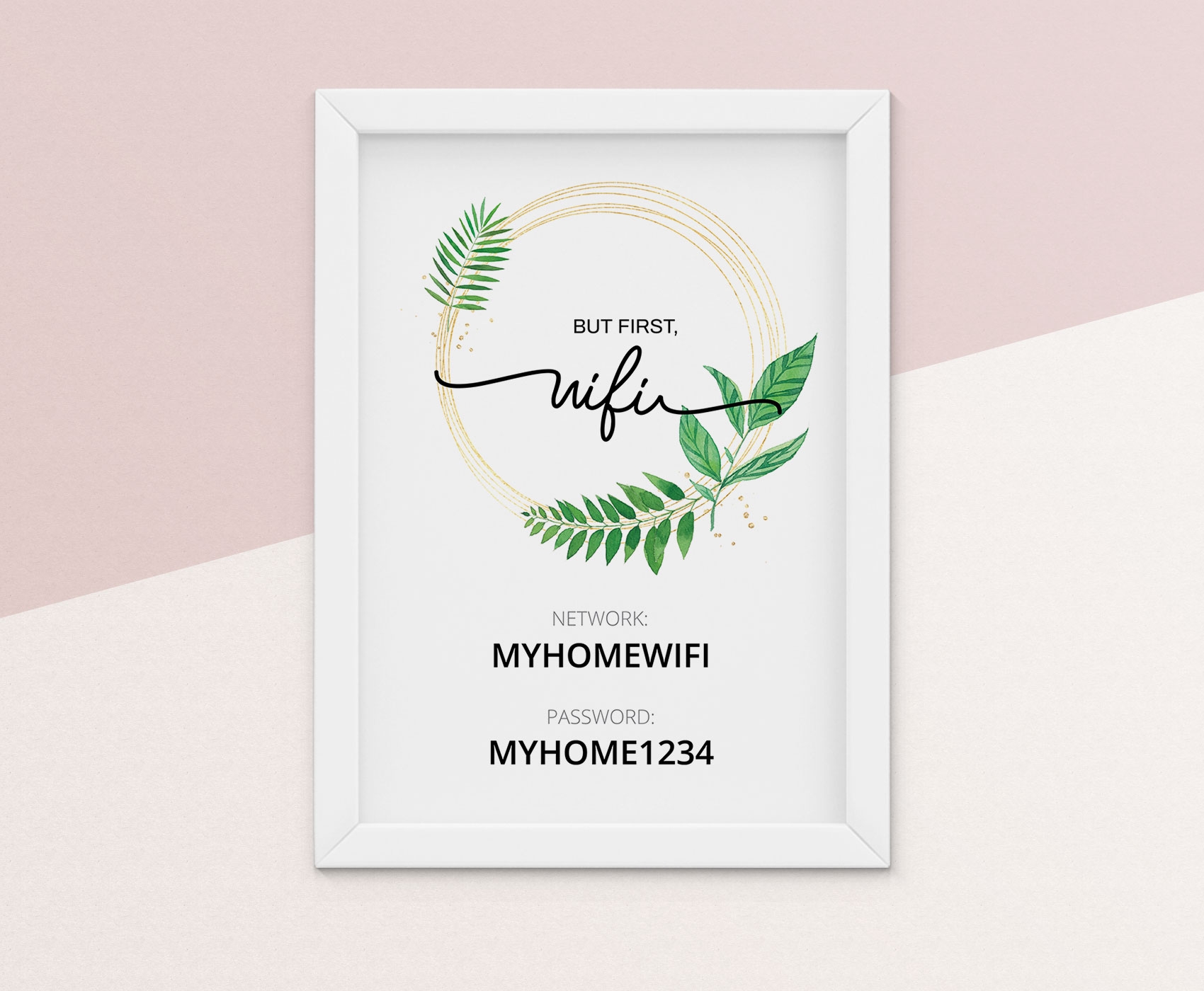 Wifi Password Sign Printable Free