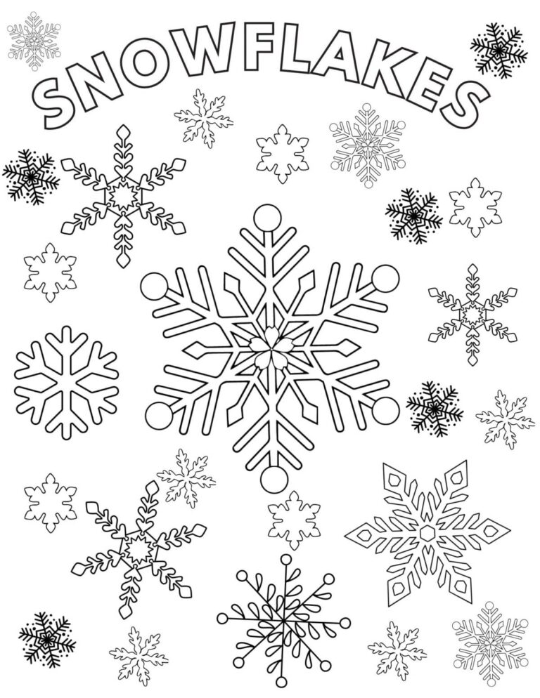 Free Printable Winter Coloring Pages That Kids Of All Ages Will 