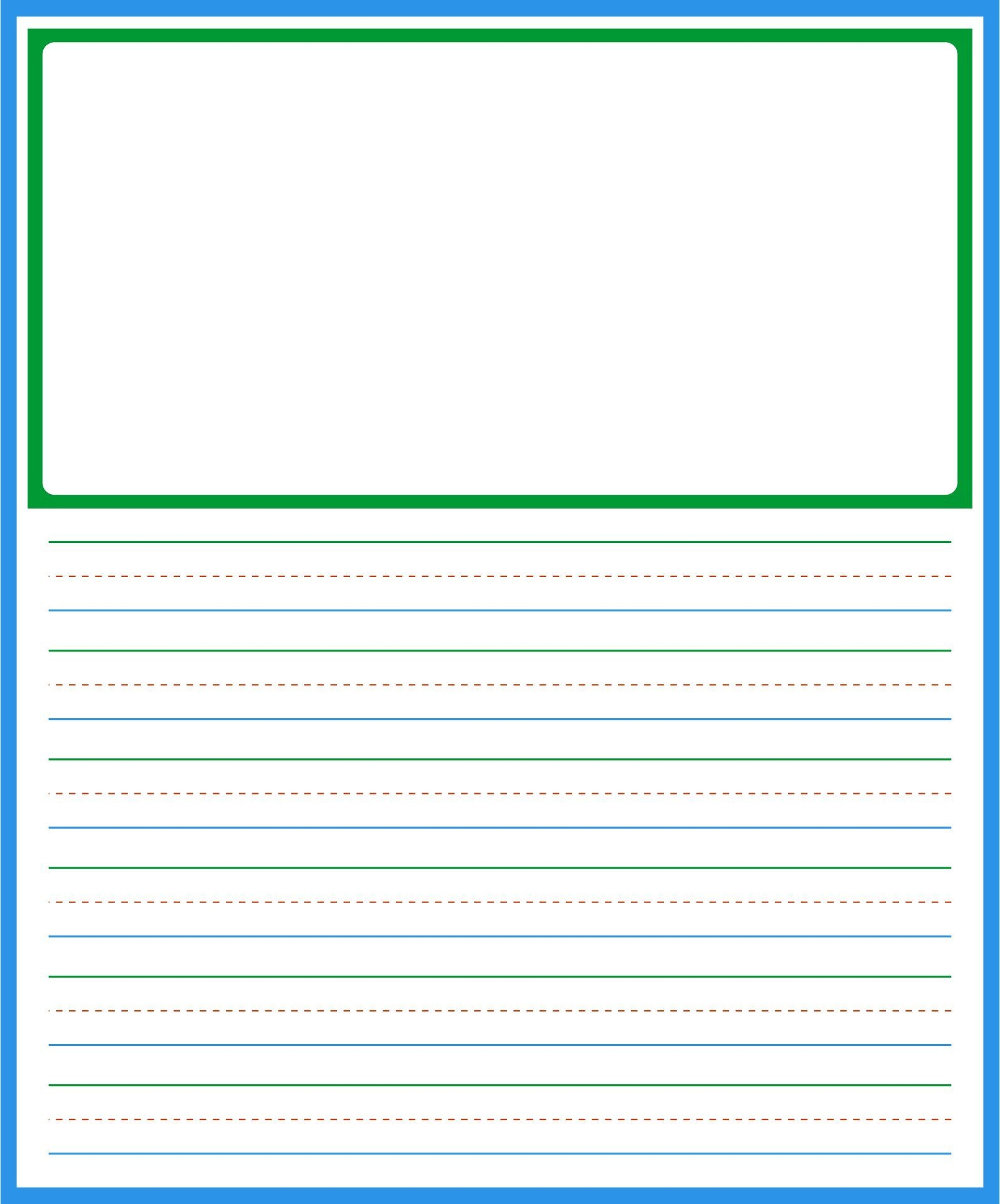Free Printable Writing Paper Stationary Primary Lines Free Worksheets Library