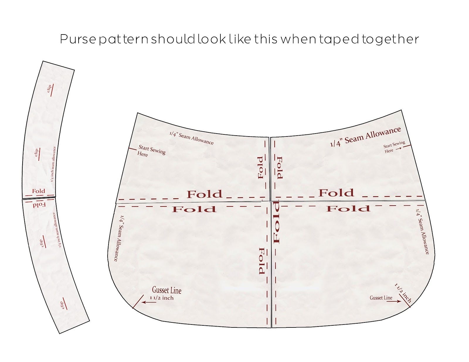 Free Purse Patterns To Print