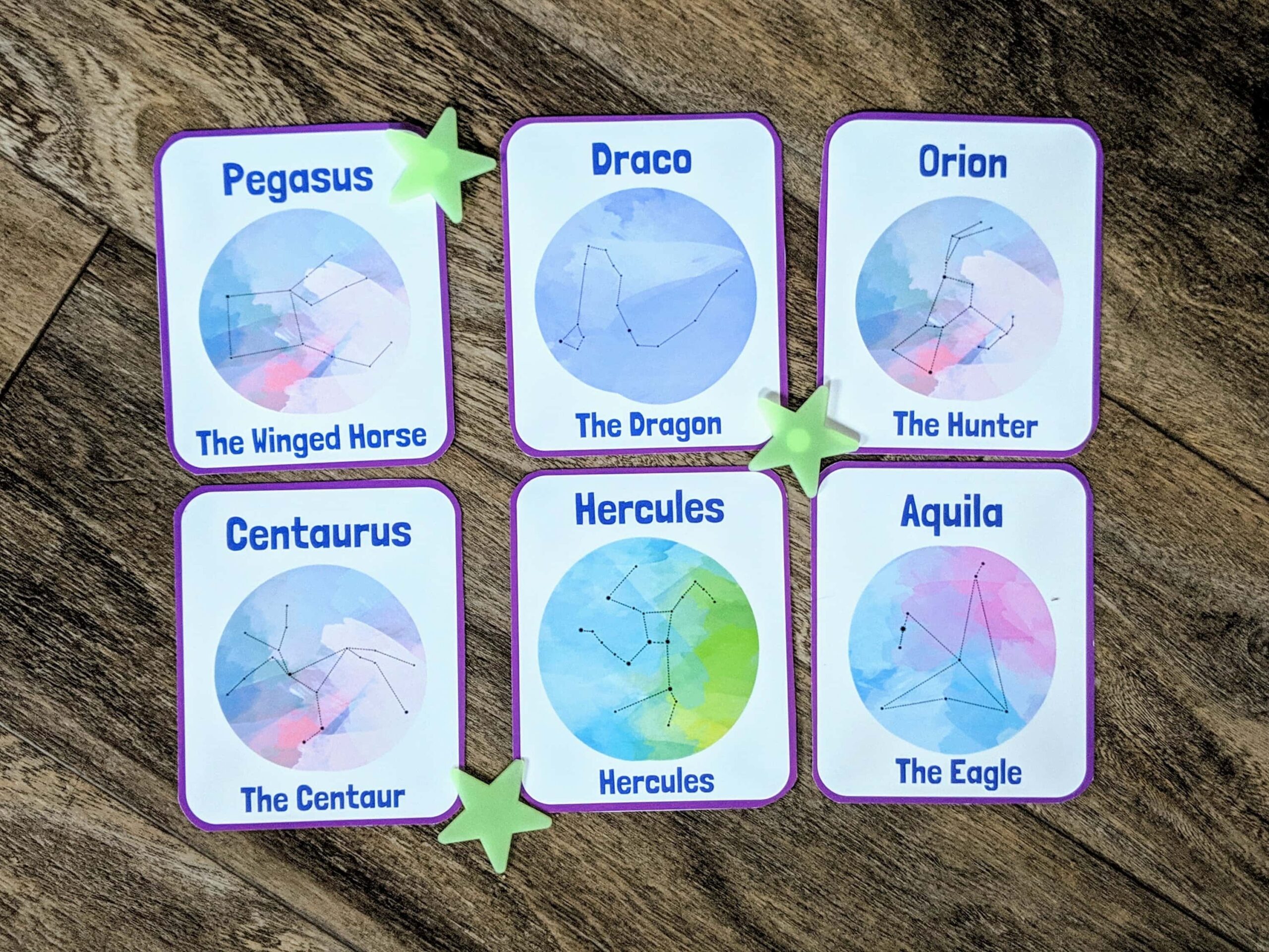 Constellations Flashcards Printable Free