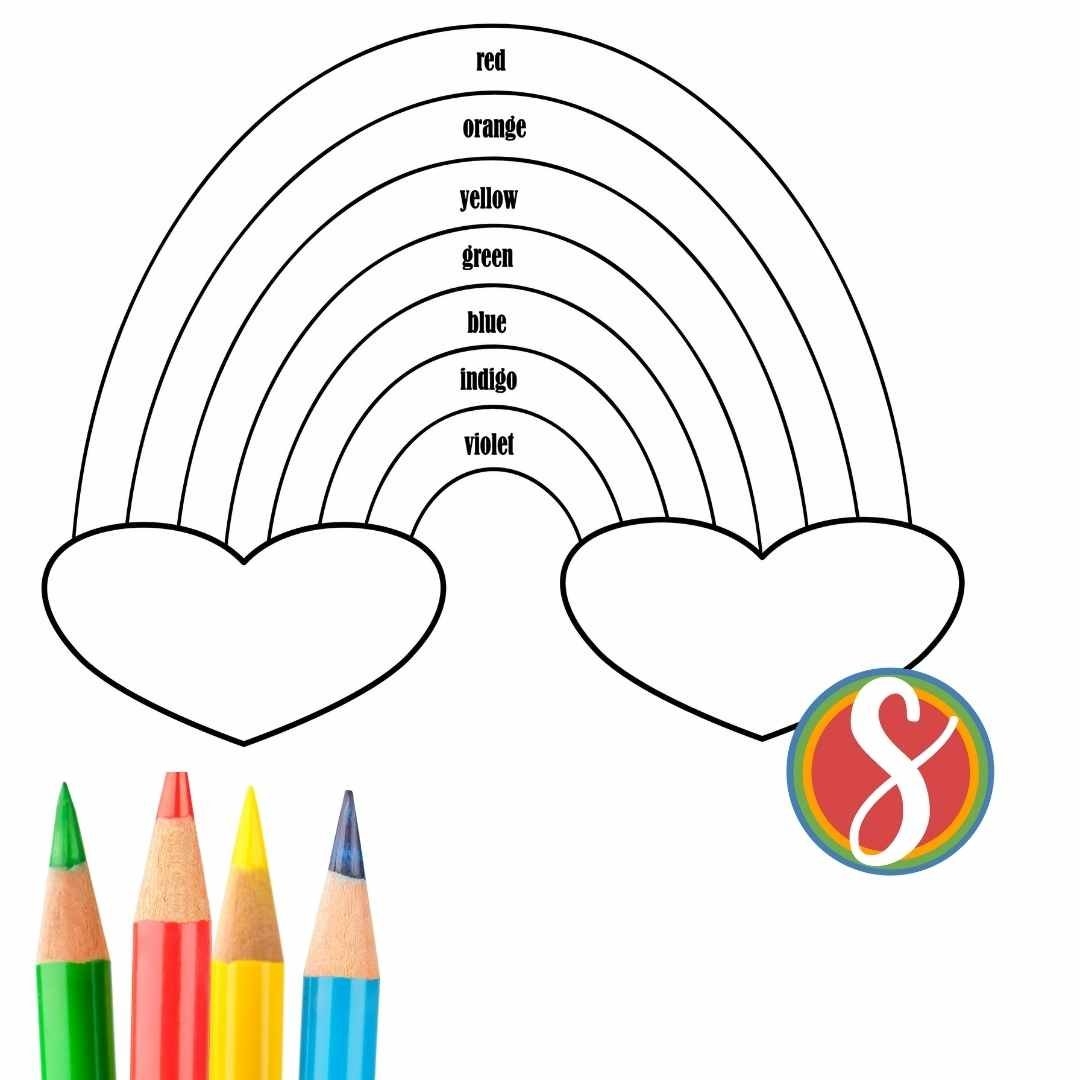 Rainbow Coloring Pages Free Printable