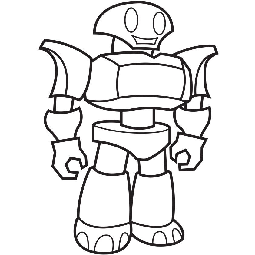 Free Printable Coloring Pages Robots