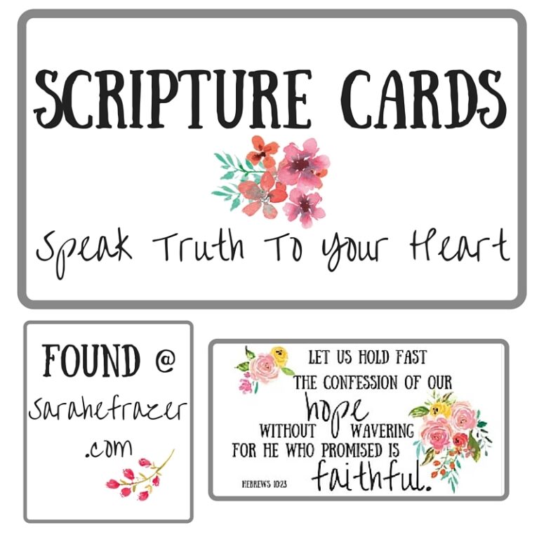 Free Scripture Cards Sarah E Frazer