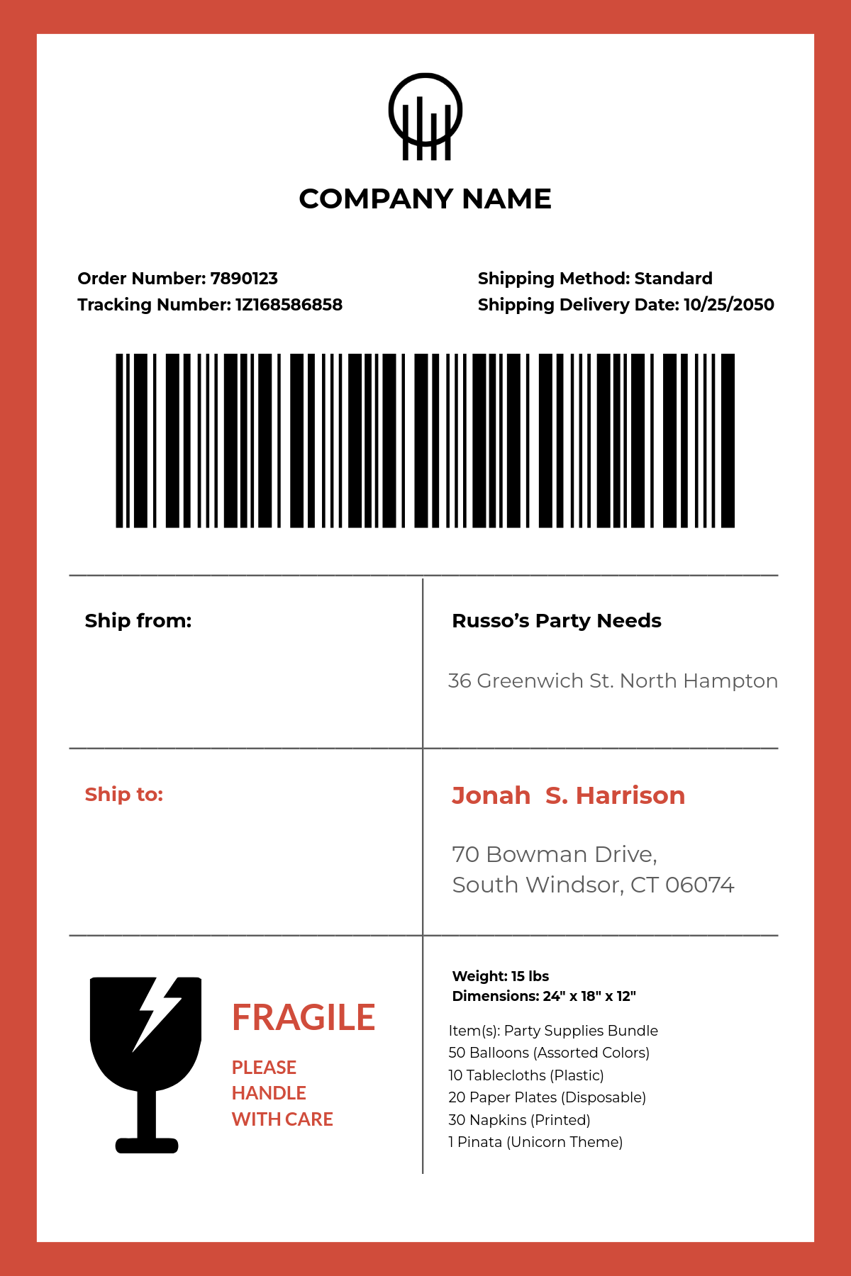 Free Shipping Label Templates Editable And Printable