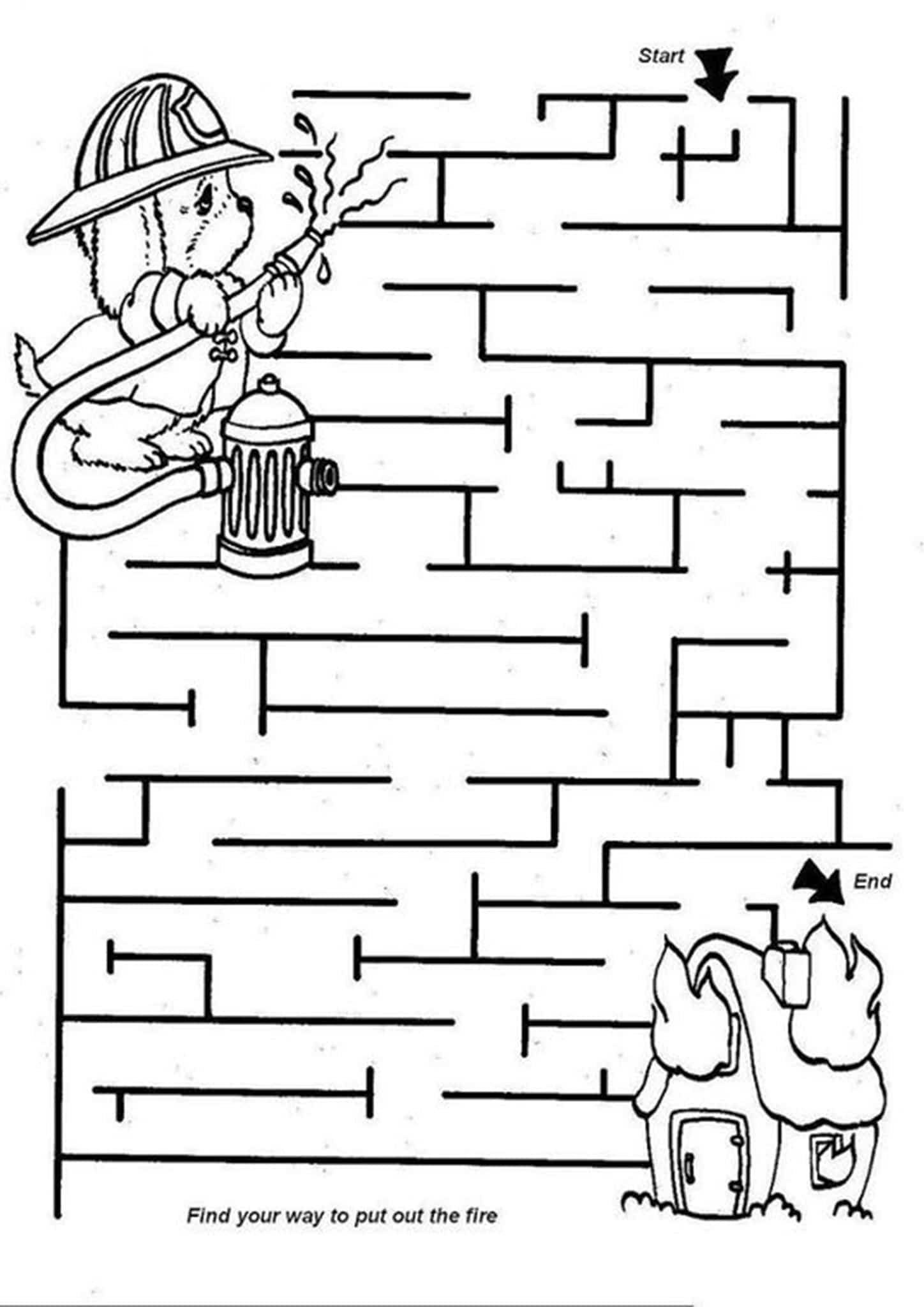 Free Printable Maze For Preschoolers