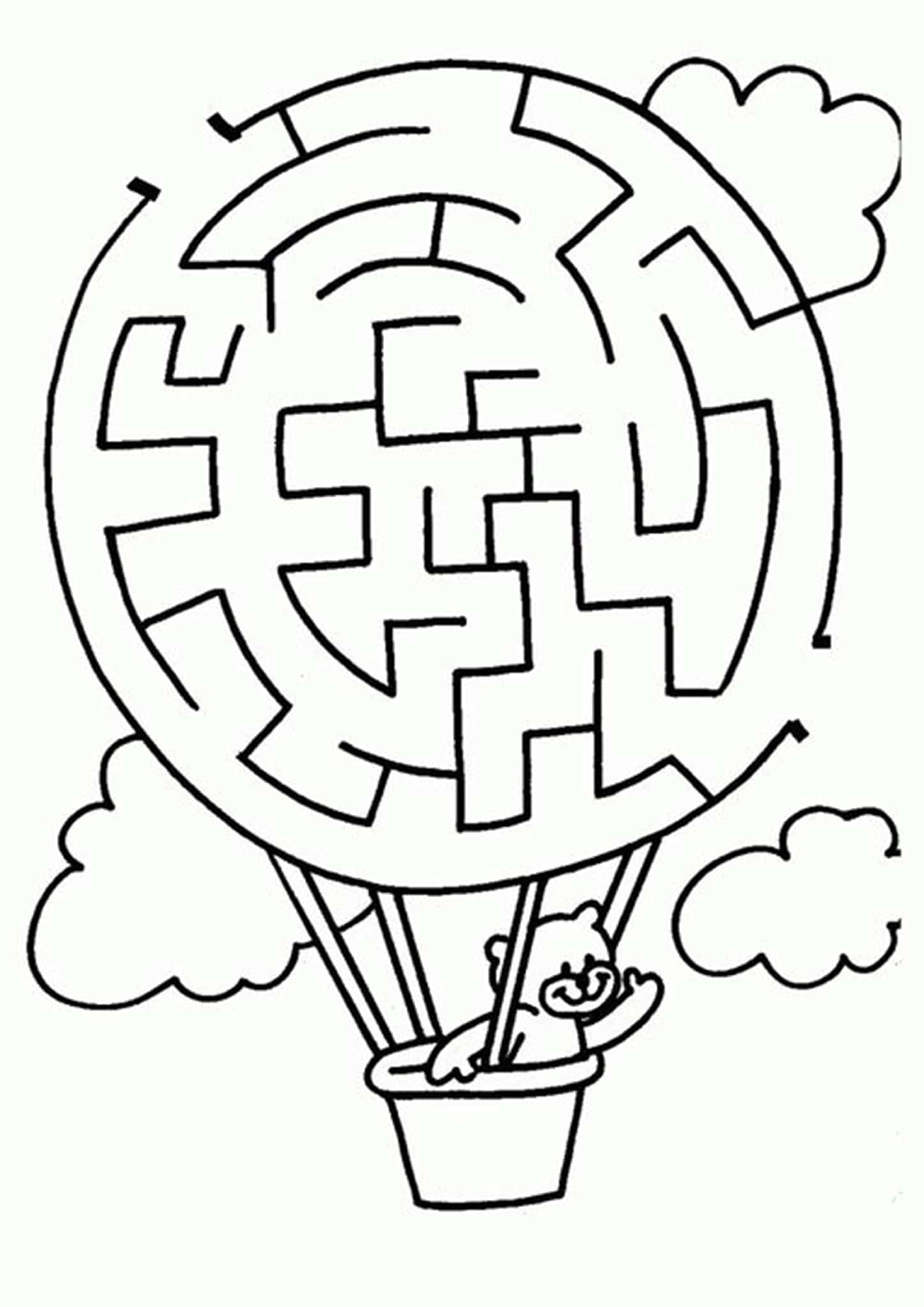 Free Simple Maze Printables For Preschoolers And Kindergartners Worksheets Library