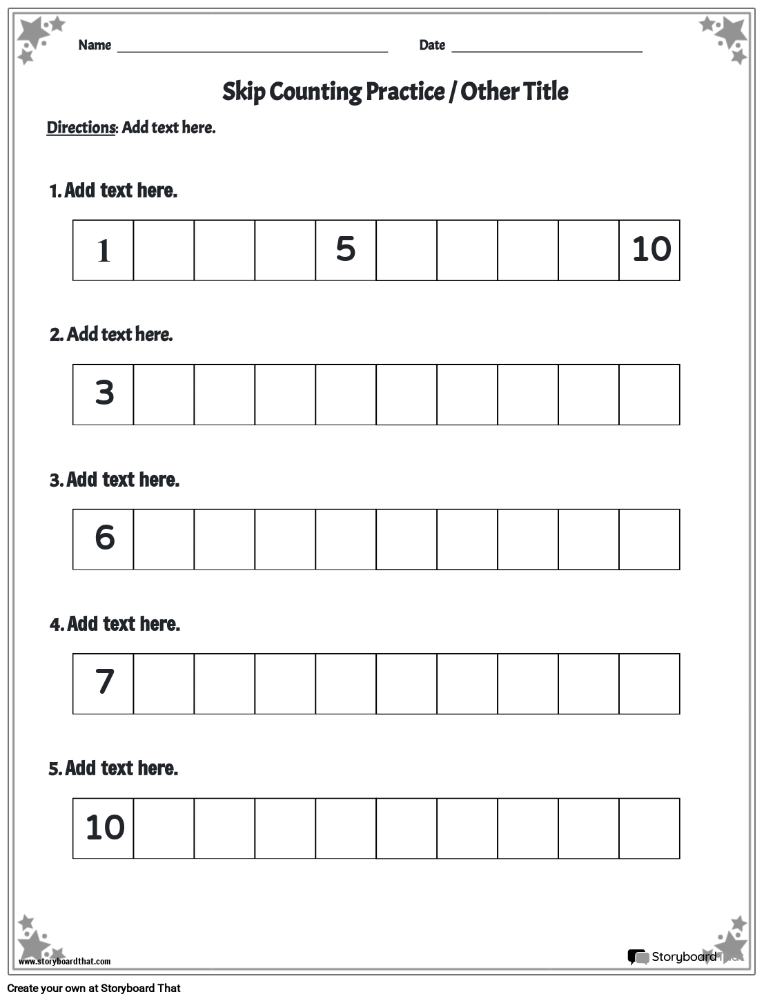 Free Printable Skip Counting Worksheets