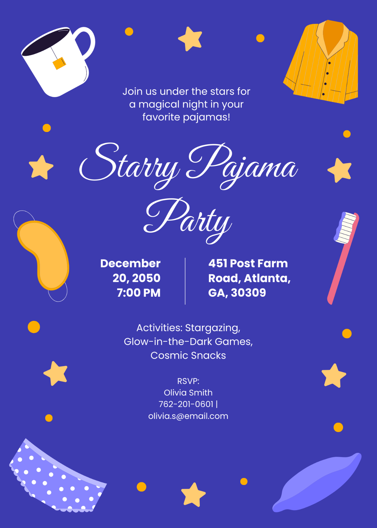 Free Sleepover Invitation Templates Editable And Printable