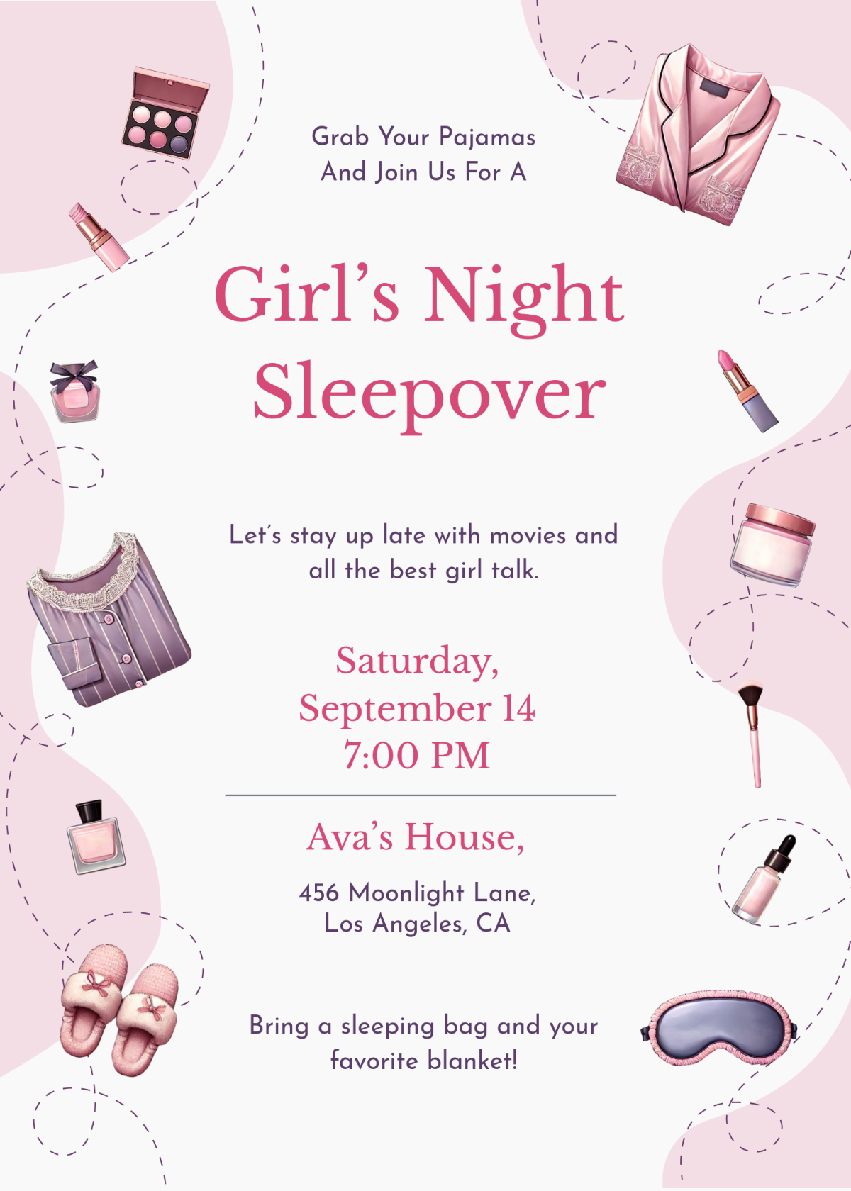 Free Sleepover Invitation Templates Editable And Printable