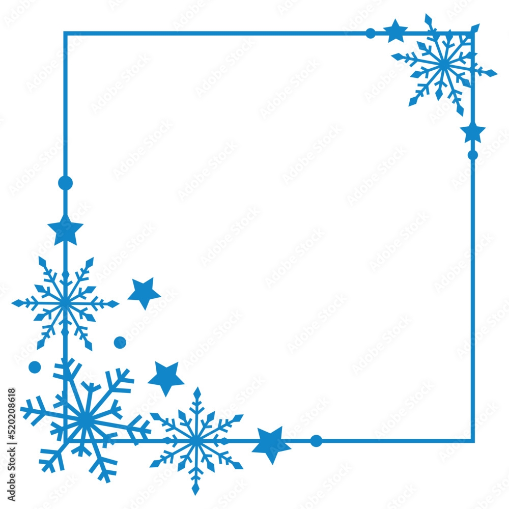 Free Snowflake Border Vector Art